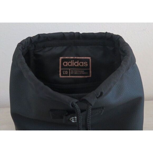 adidas 5150804 Unisex Black/Rose Gold PU Leather Mini Backpack - Picture 5 of 11